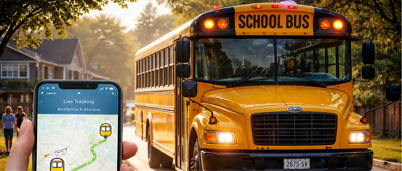 ETechschool Bus and Tracker Connected Commutes