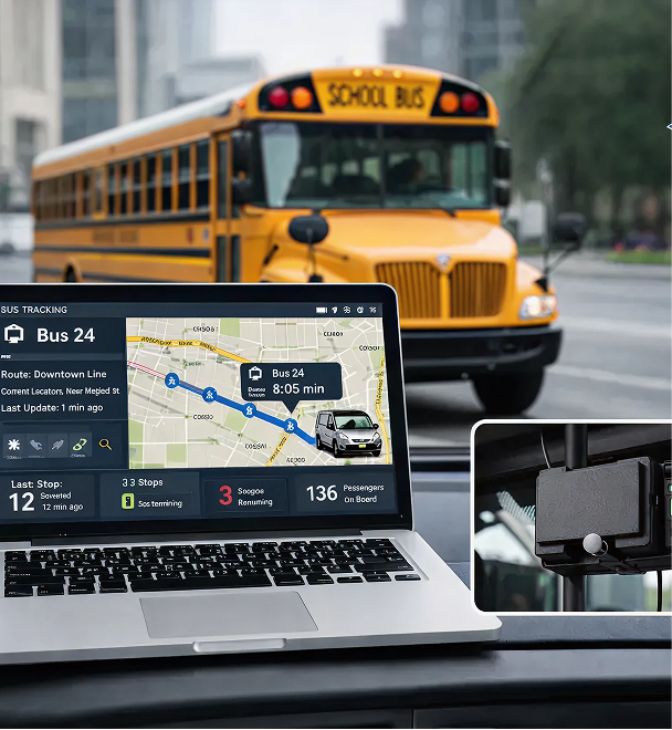 ETechschool Bus and Tracker Connected Commutes - Implementation